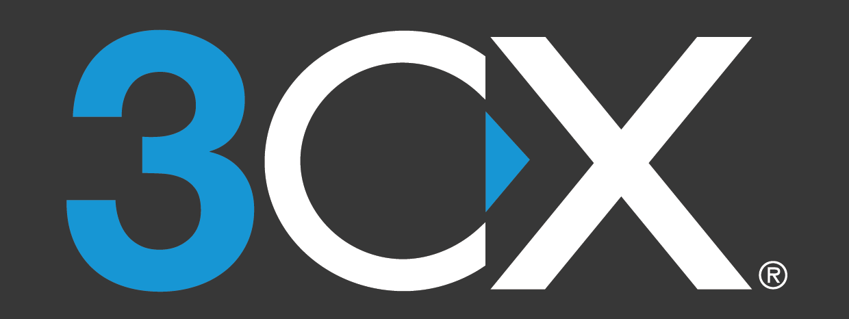 3cx logo standard grey background